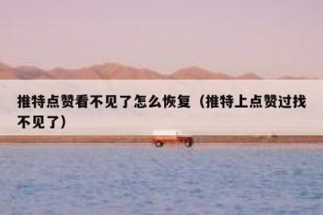 推特点赞看不见了怎么恢复（推特上点赞过找不见了）