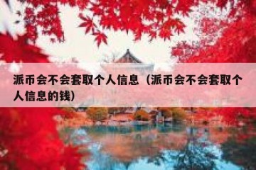 派币会不会套取个人信息（派币会不会套取个人信息的钱）