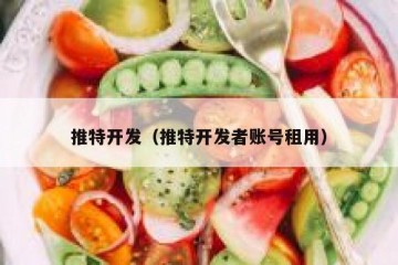推特开发（推特开发者账号租用）