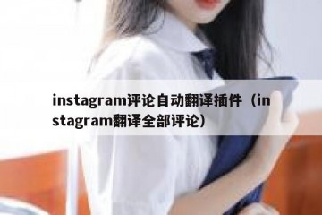 instagram评论自动翻译插件（instagram翻译全部评论）
