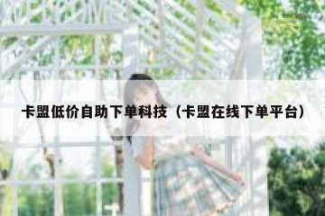 卡盟低价自助下单科技（卡盟在线下单平台）