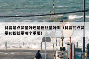 抖音是点赞量好还是粉丝量好呢（抖音的点赞量和粉丝量哪个重要）