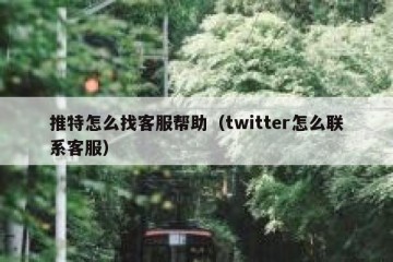 推特怎么找客服帮助（twitter怎么联系客服）