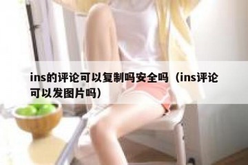 ins的评论可以复制吗安全吗（ins评论可以发图片吗）