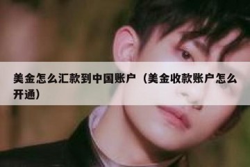 美金怎么汇款到中国账户（美金收款账户怎么开通）