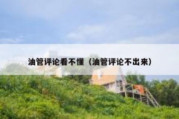 油管评论看不懂（油管评论不出来）