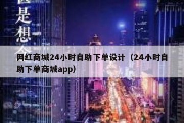 网红商城24小时自助下单设计（24小时自助下单商城app）