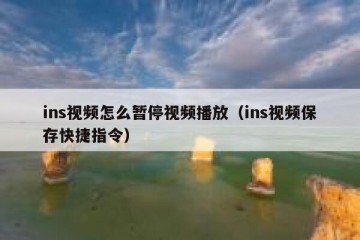 ins视频怎么暂停视频播放（ins视频保存快捷指令）
