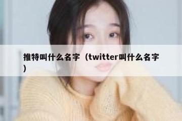 推特叫什么名字（twitter叫什么名字）