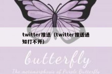 twitter推送（twitter推送通知打不开）