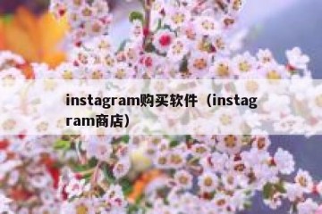 instagram购买软件（instagram商店）