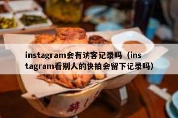 instagram会有访客记录吗（instagram看别人的快拍会留下记录吗）