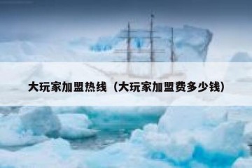 大玩家加盟热线（大玩家加盟费多少钱）