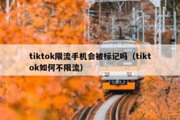 tiktok限流手机会被标记吗（tiktok如何不限流）