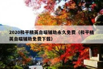 2020和平精英自瞄辅助永久免费（和平精英自瞄辅助免费下载）