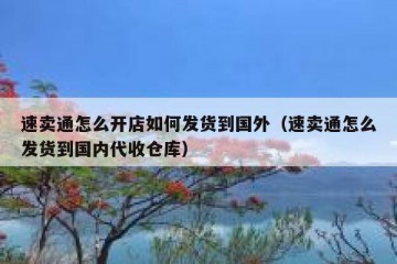 速卖通怎么开店如何发货到国外（速卖通怎么发货到国内代收仓库）