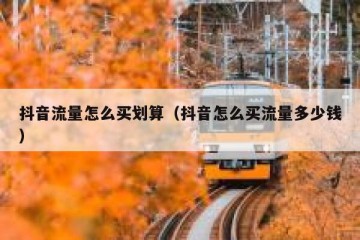 抖音流量怎么买划算（抖音怎么买流量多少钱）