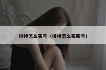 推特怎么买号（推特怎么买账号）