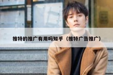 推特的推广有用吗知乎（推特广告推广）