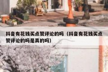 抖音有花钱买点赞评论的吗（抖音有花钱买点赞评论的吗是真的吗）
