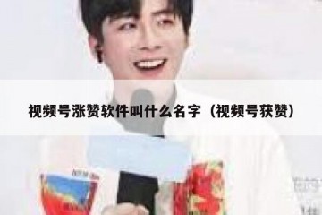 视频号涨赞软件叫什么名字（视频号获赞）