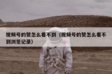 视频号的赞怎么看不到（视频号的赞怎么看不到浏览记录）