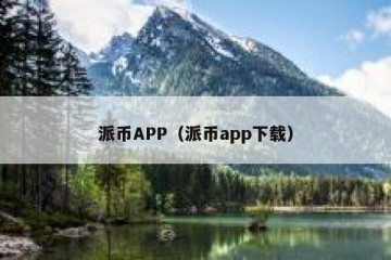 派币APP（派币app下载）