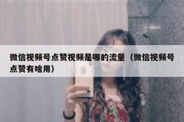 微信视频号点赞视频是哪的流量（微信视频号点赞有啥用）