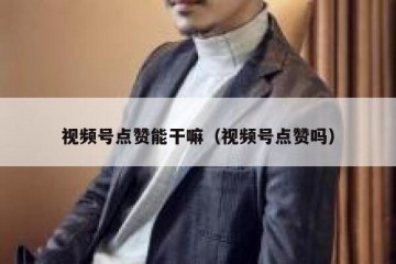 视频号点赞能干嘛（视频号点赞吗）