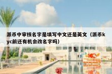 派币中审核名字是填写中文还是英文（派币kyc前还有机会改名字吗）