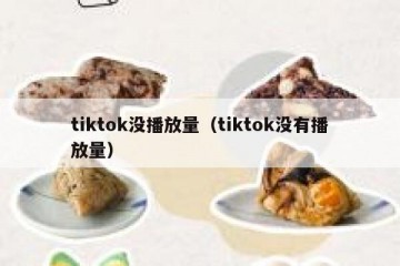 tiktok没播放量（tiktok没有播放量）