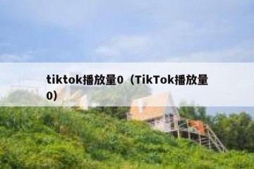 tiktok播放量0（TikTok播放量0）