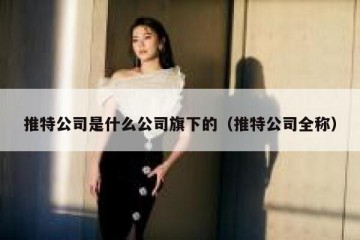 推特公司是什么公司旗下的（推特公司全称）