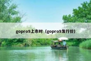 gopro9上市时（gopro9发行价）