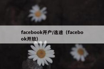 facebook开户/逸途（facebook开放）