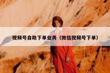 视频号自助下单业务（微信视频号下单）