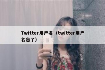 Twitter用户名（twitter用户名忘了）