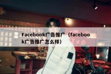 Facebook广告推广（facebook广告推广怎么样）