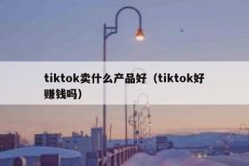 tiktok卖什么产品好（tiktok好赚钱吗）