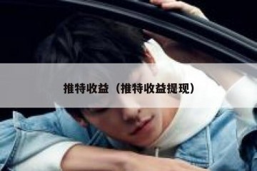 推特收益（推特收益提现）