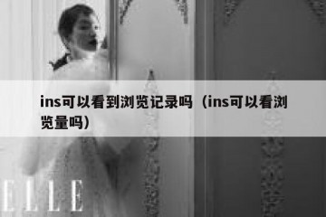 ins可以看到浏览记录吗（ins可以看浏览量吗）