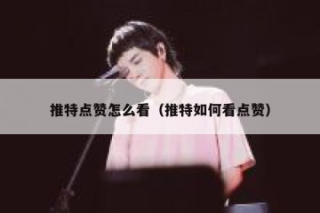 推特点赞怎么看（推特如何看点赞）