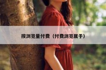 按浏览量付费（付费浏览属于）