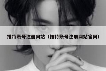 推特账号注册网站（推特账号注册网站官网）