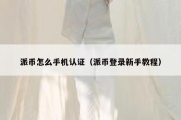派币怎么手机认证（派币登录新手教程）