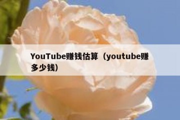 YouTube赚钱估算（youtube赚多少钱）