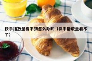 快手播放量看不到怎么办呢（快手播放量看不了）
