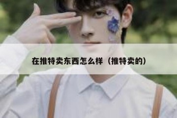 在推特卖东西怎么样（推特卖的）