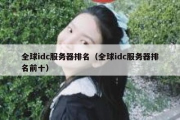 全球idc服务器排名（全球idc服务器排名前十）