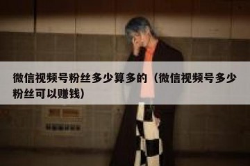 微信视频号粉丝多少算多的（微信视频号多少粉丝可以赚钱）